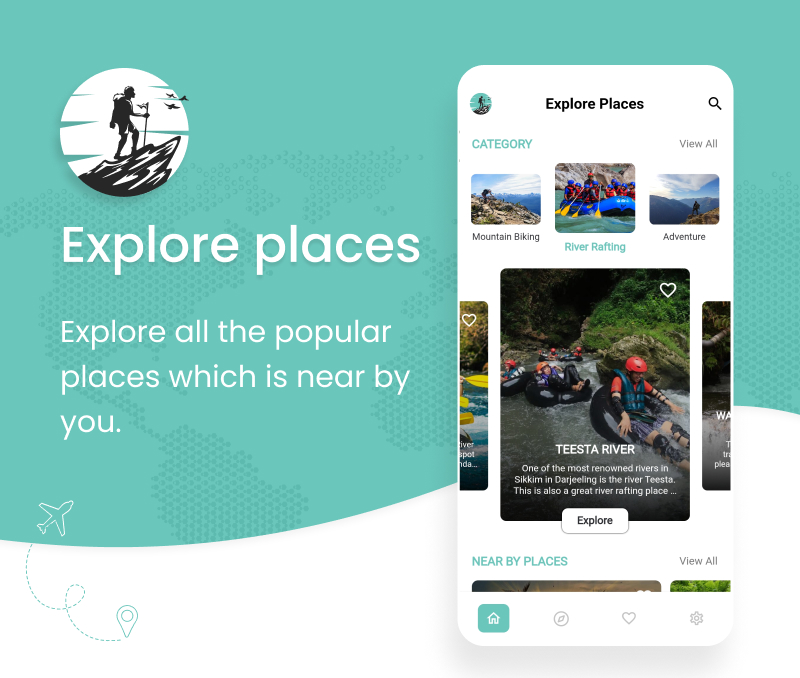 Explore Places - Flutter Places App with Firebase Backend | Place App | With AI - 11