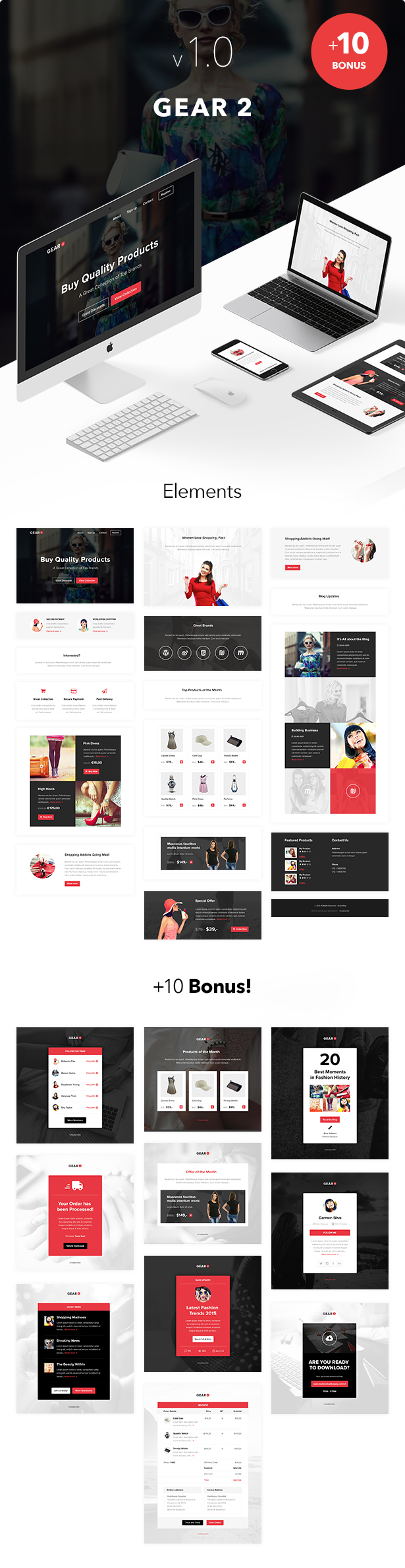 Gear2 + 10 Notification Templates & Themebuilder Access - 1