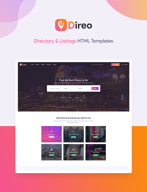 Direo - Directory & Listing HTML Template - 2