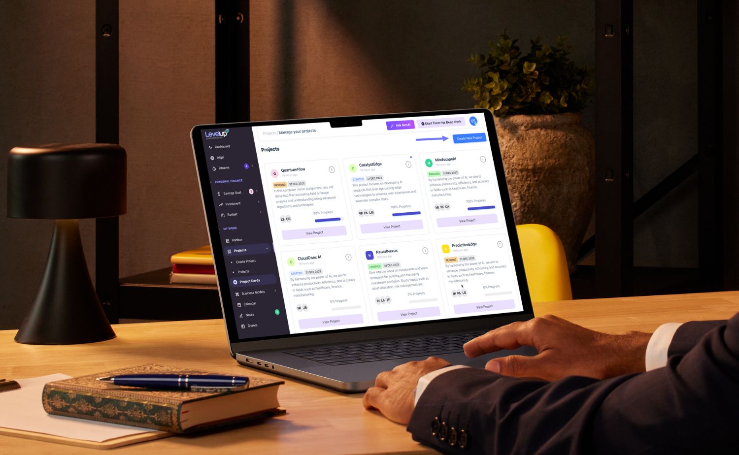 LevelUp SaaS - All-in-One Personal Finance, Productivity & Project Management Suite - 5