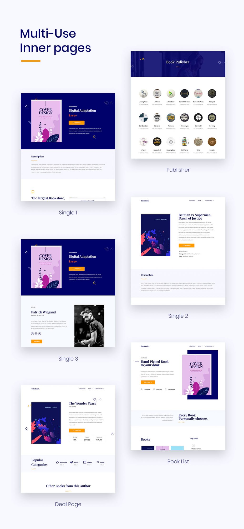 Novely | Book Store Elementor Template Kit - 2