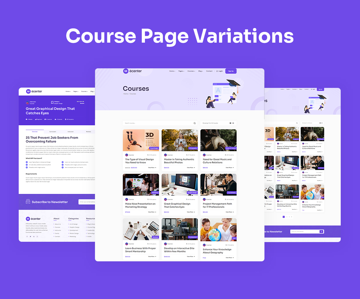 Ecenter - Education WordPress Theme
