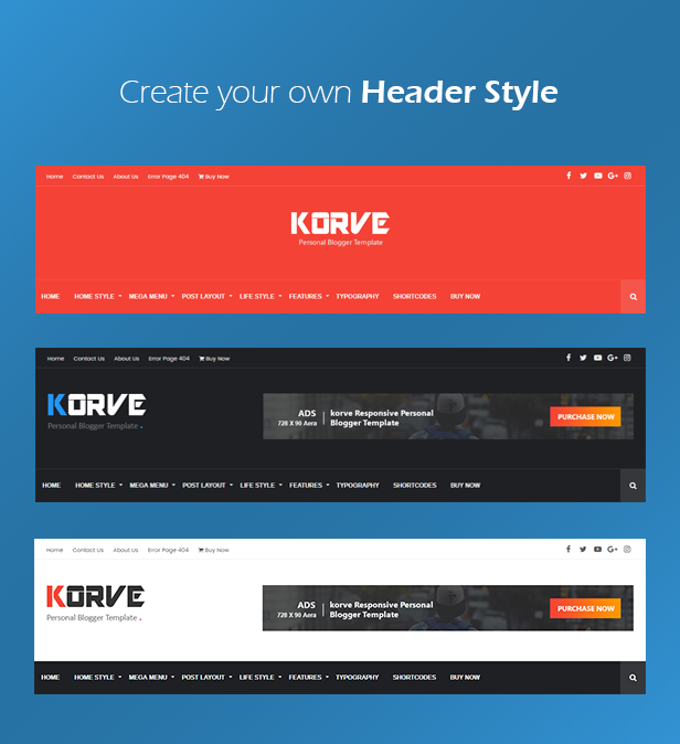 Korve - Personal Blogger Template - 5