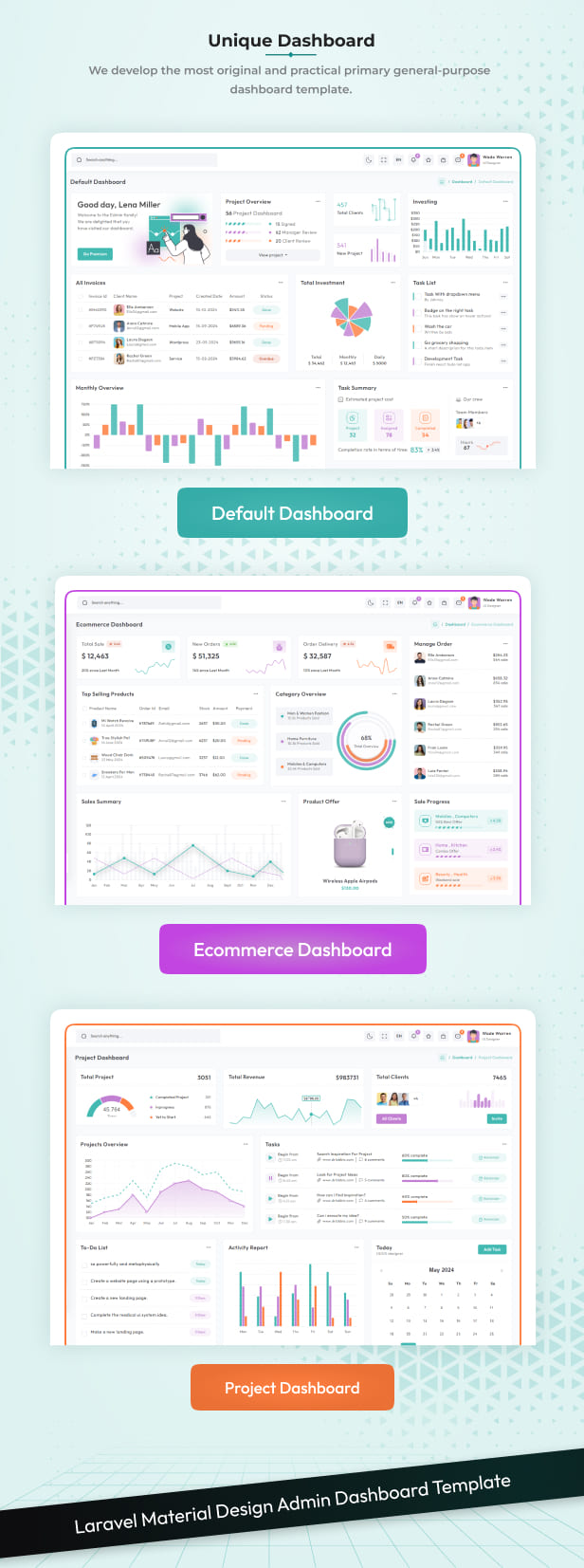 Edmin – Laravel Admin & Dashboard Template