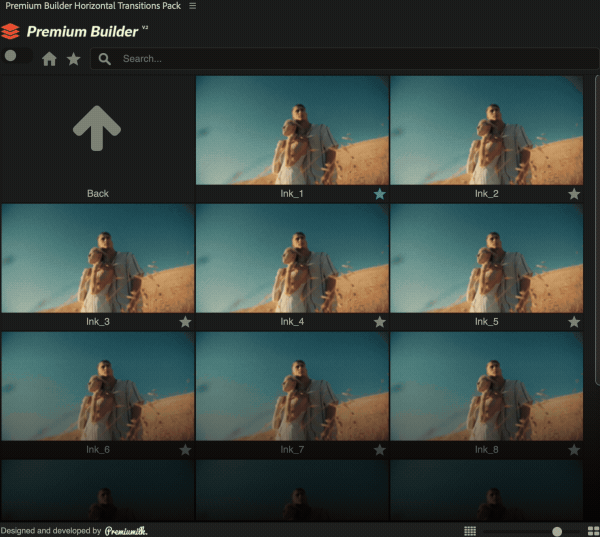 Horizontal Transitions Pack 57096084 - Project and Script for After Effects (Videohive)