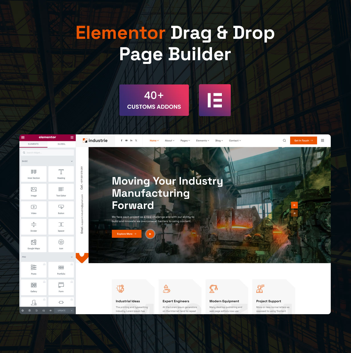 Industrie - Factory & Industry WordPress Theme