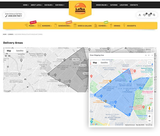 Lafka - Multi Store Burger - Pizza & Food Delivery WooCommerce Theme - 6