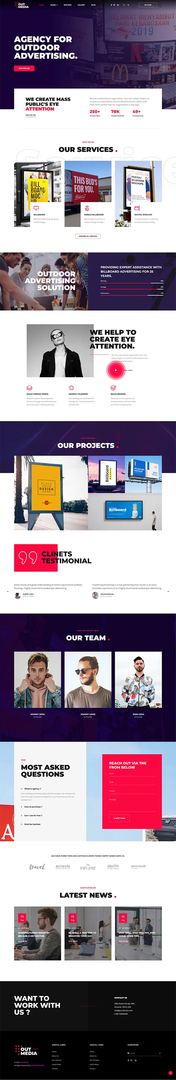Outmedia joomla template