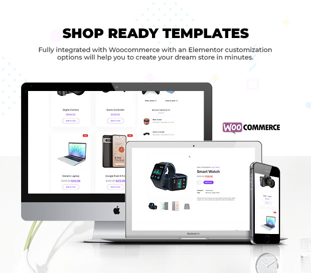 electronix woocommerce pages