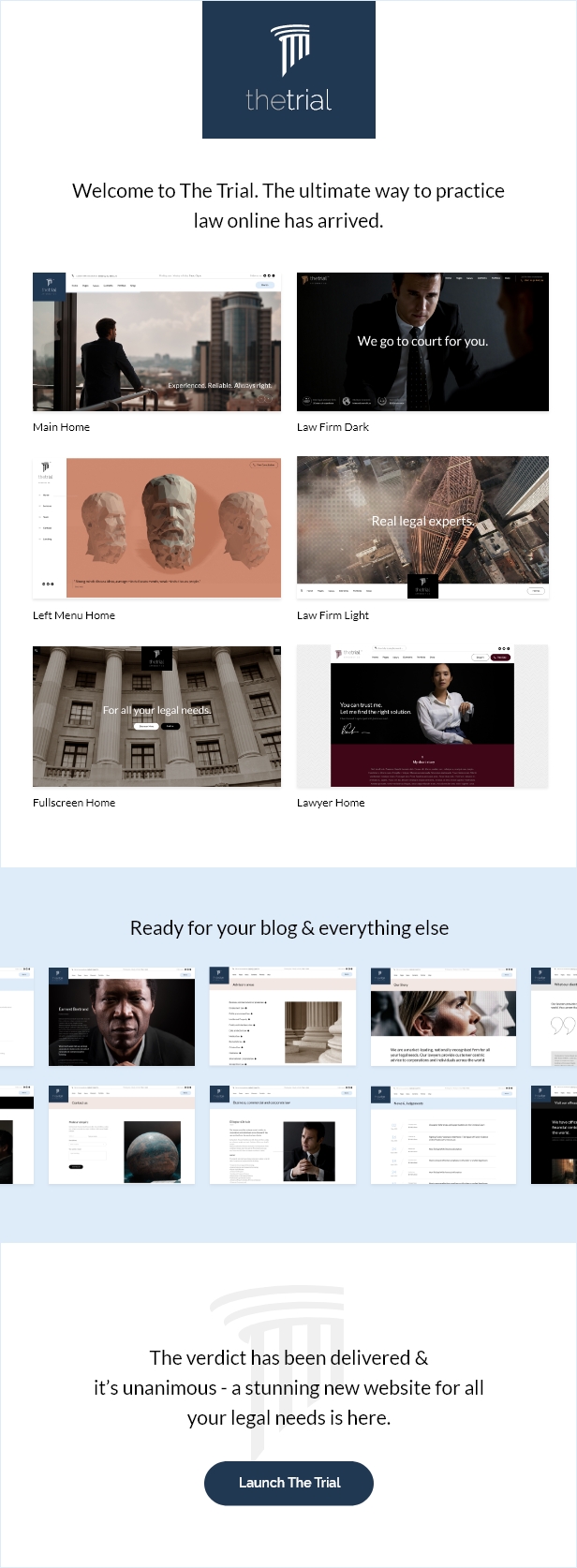 The Trial - Law WordPress Theme - 1