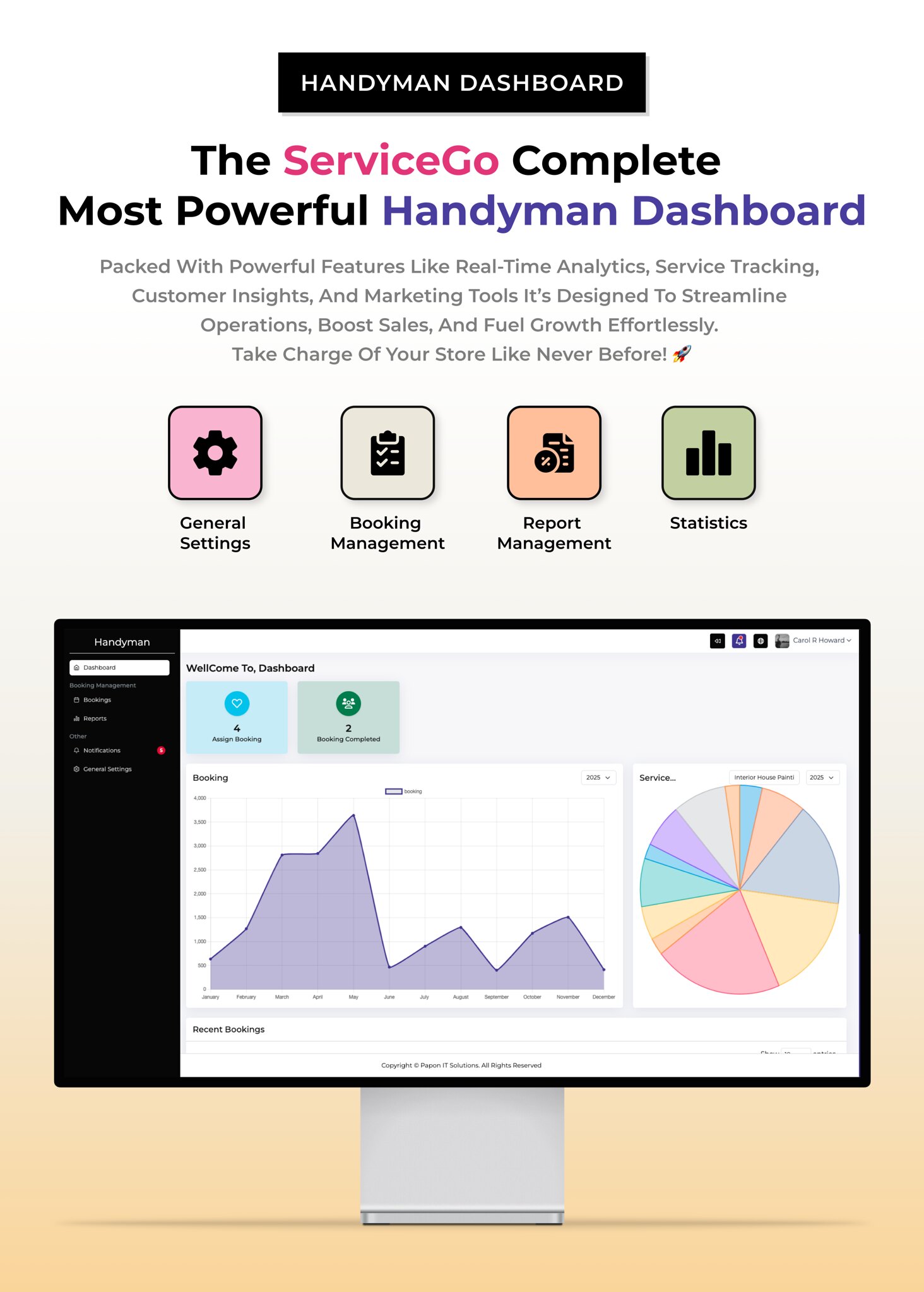ServiceGo - Multi Vendor On-Demand Service & Handyman Booking Marketplace