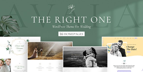 Avala - Wedding WordPress Theme - Wedding WordPress