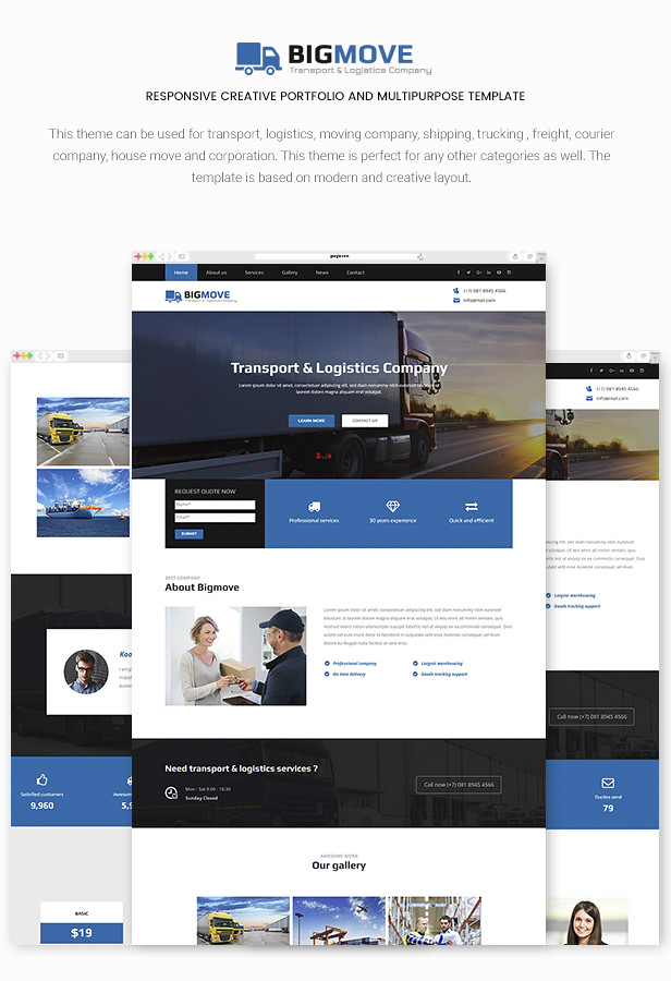 Big Move - Responsive Transport & Logistics Template  - 7