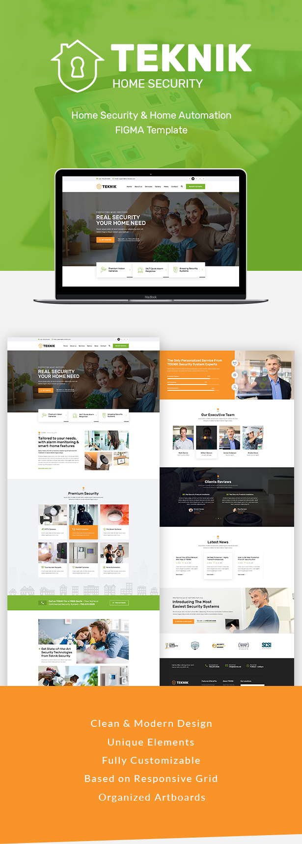 Teknik - Security Services Figma  Template - 2