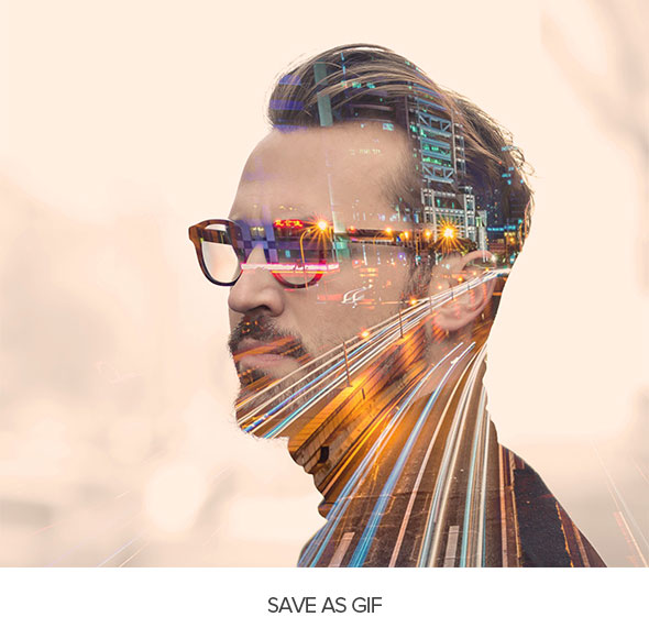 Gif Animated Double Exposure Photoshop Action - 3