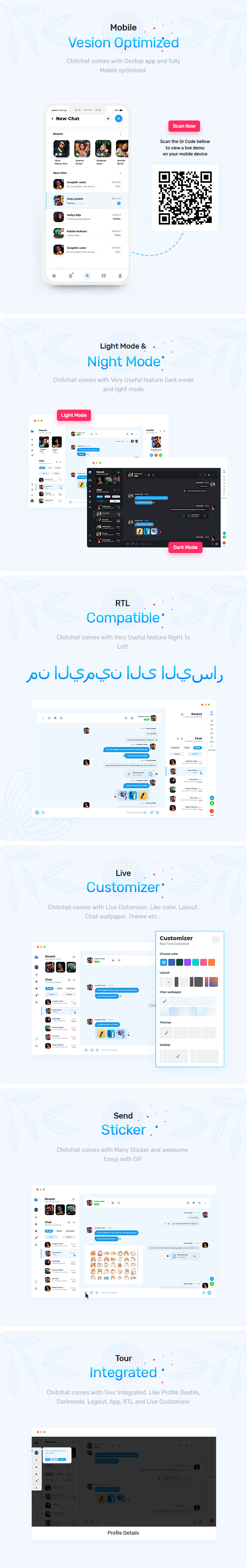 Chitchat - Perfect Chat and Discussion Vuejs Template