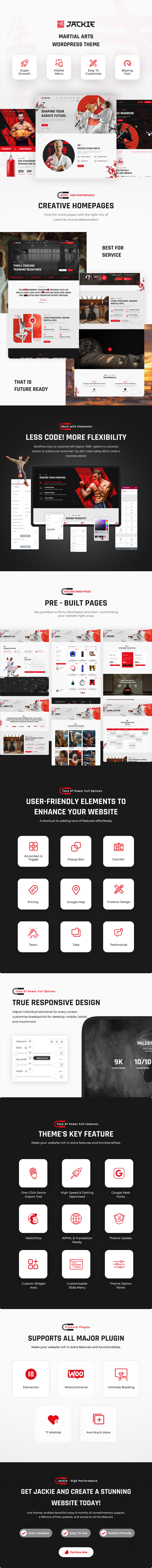 Jackie - Karate & Martial Arts School WordPress Theme - 1