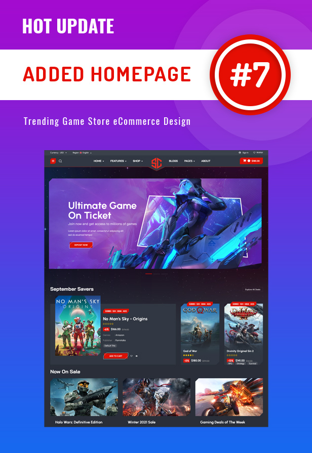 Gamehoak - Online Game Store Shopify 2.0 Responsive Theme