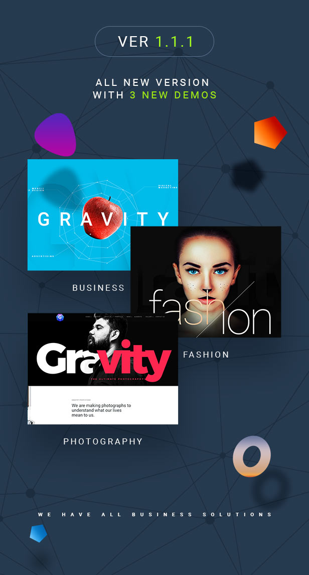 Gravitify | Multipurpose Business WordPress Theme - 3