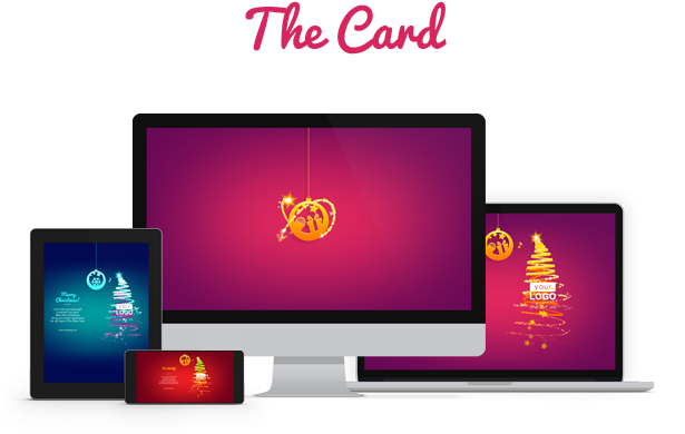 Christmas Card Tree of Lights - 1