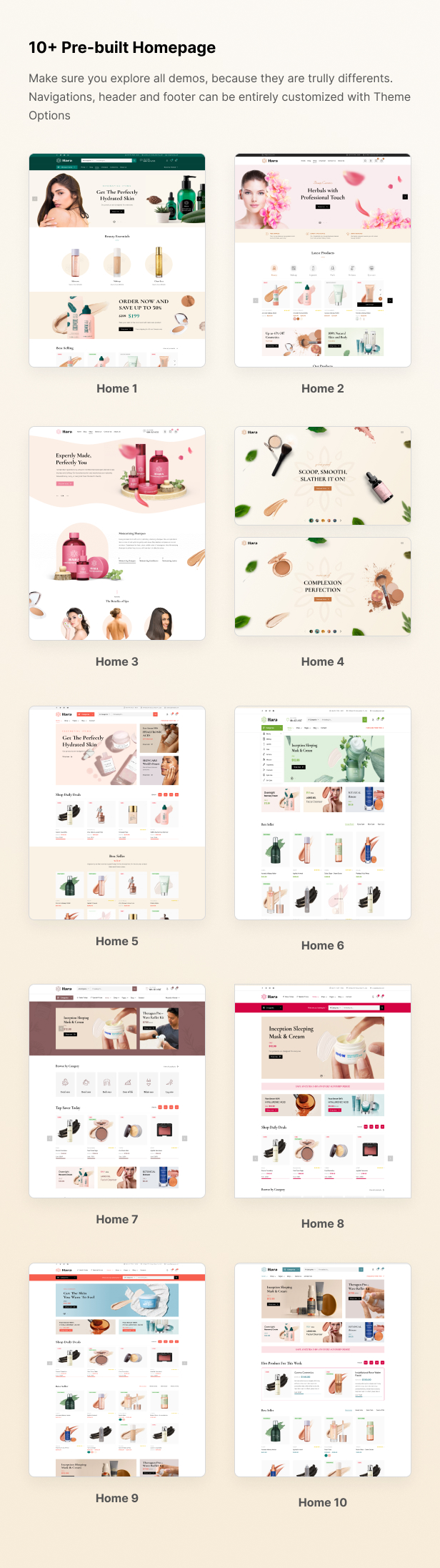 Hara - Beauty and Cosmetics Shop WooCommerce Theme - 6