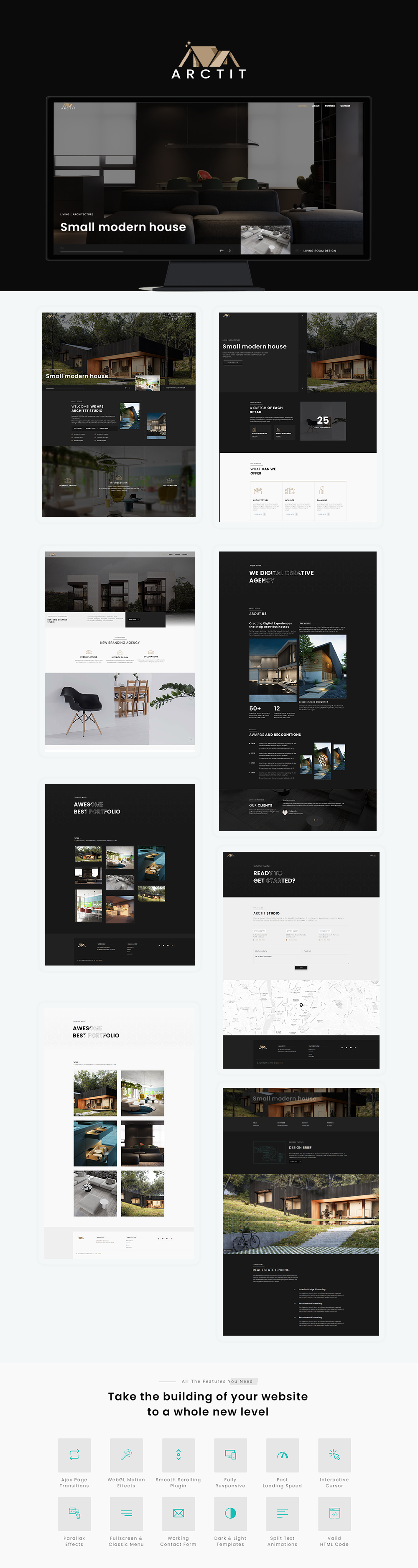 Arctit - Architecture & Interior Ajax Template - 1