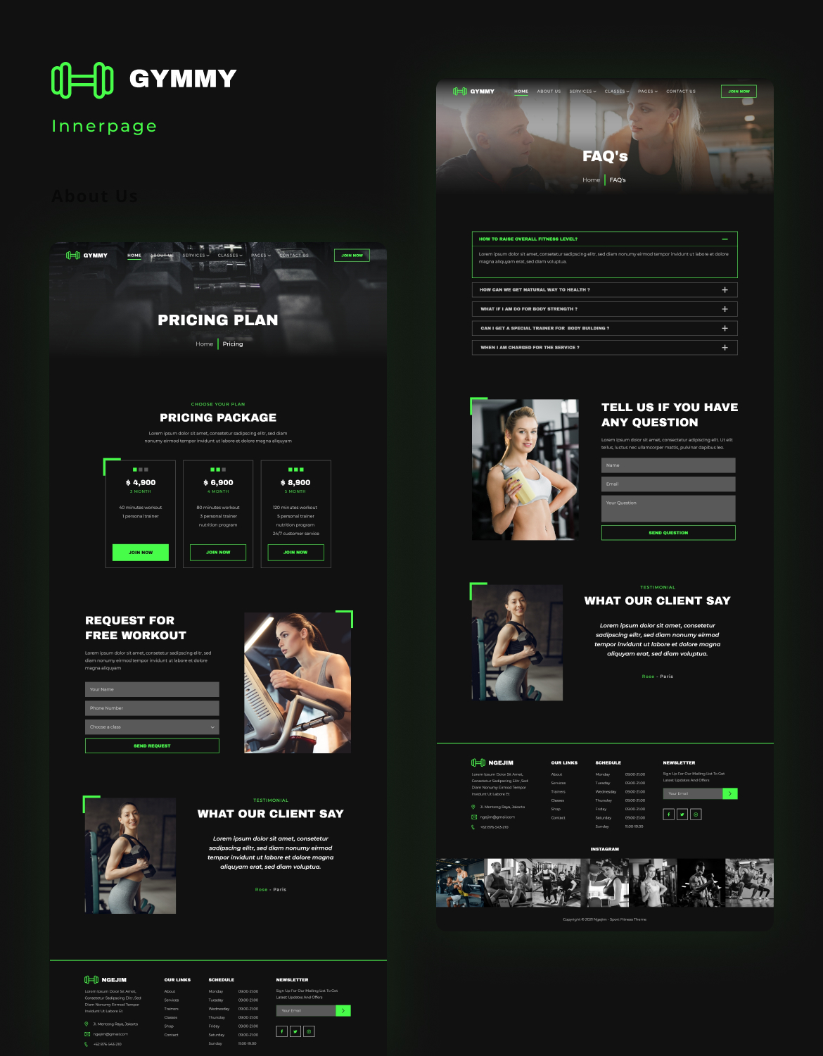 Gymmy | Sport & Fitness Elementor Template Kit - 5