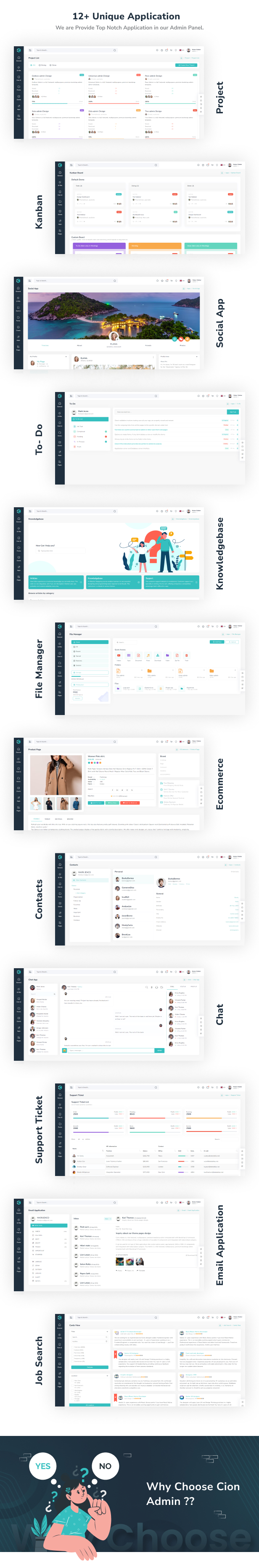 Cion Admin Dashboard theme