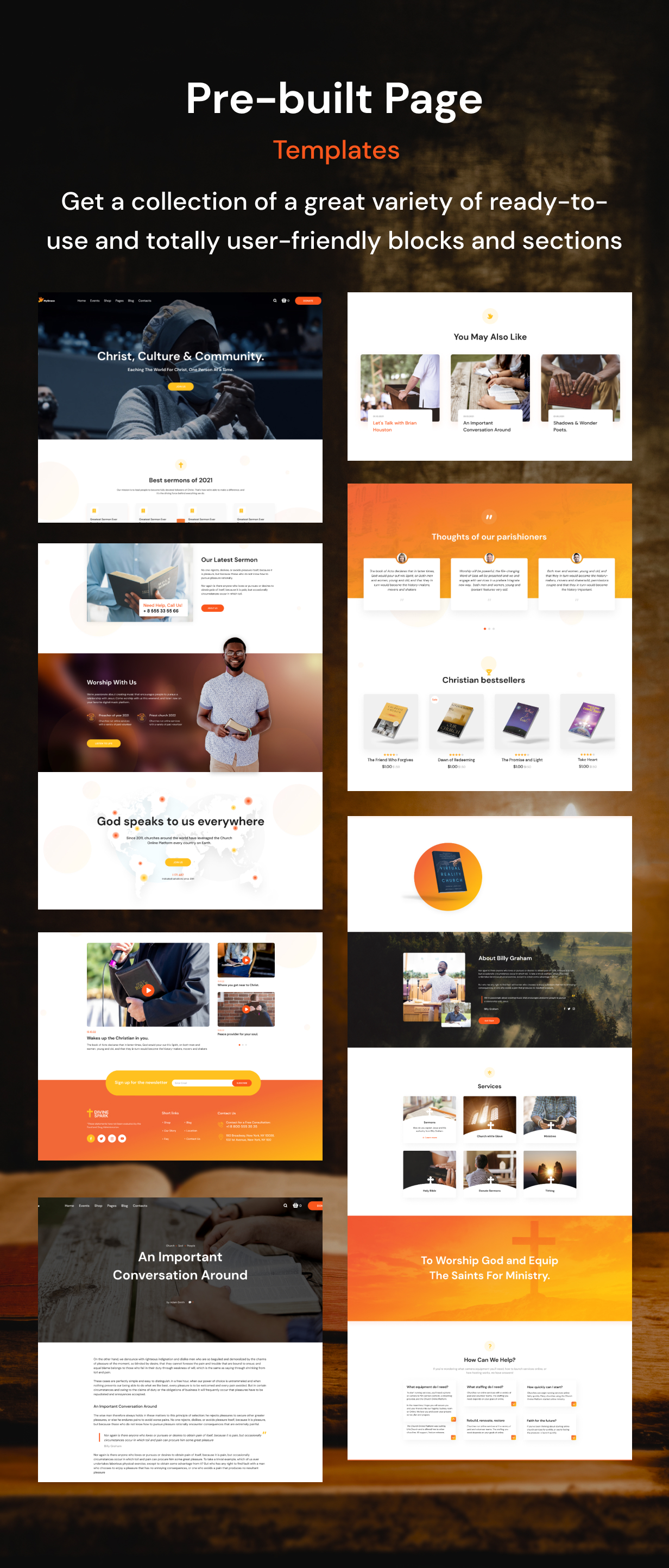 Churches and Charity WordPress Theme