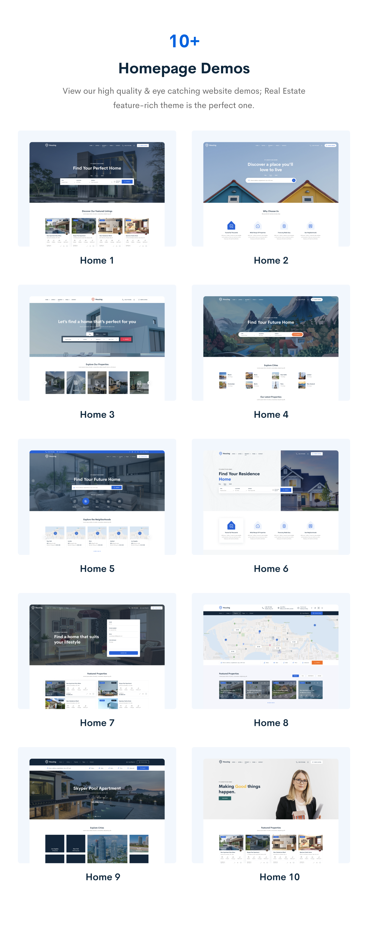 Houzing – Real Estate WordPress Theme - 5