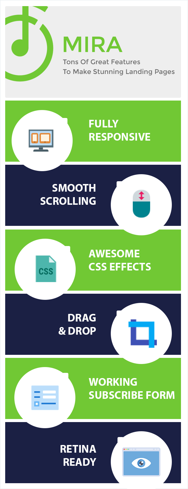 MIRA - Marketing Multipurpose Unbounce Landing Page - 1