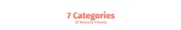 Action Library - Motion Presets Package - 7