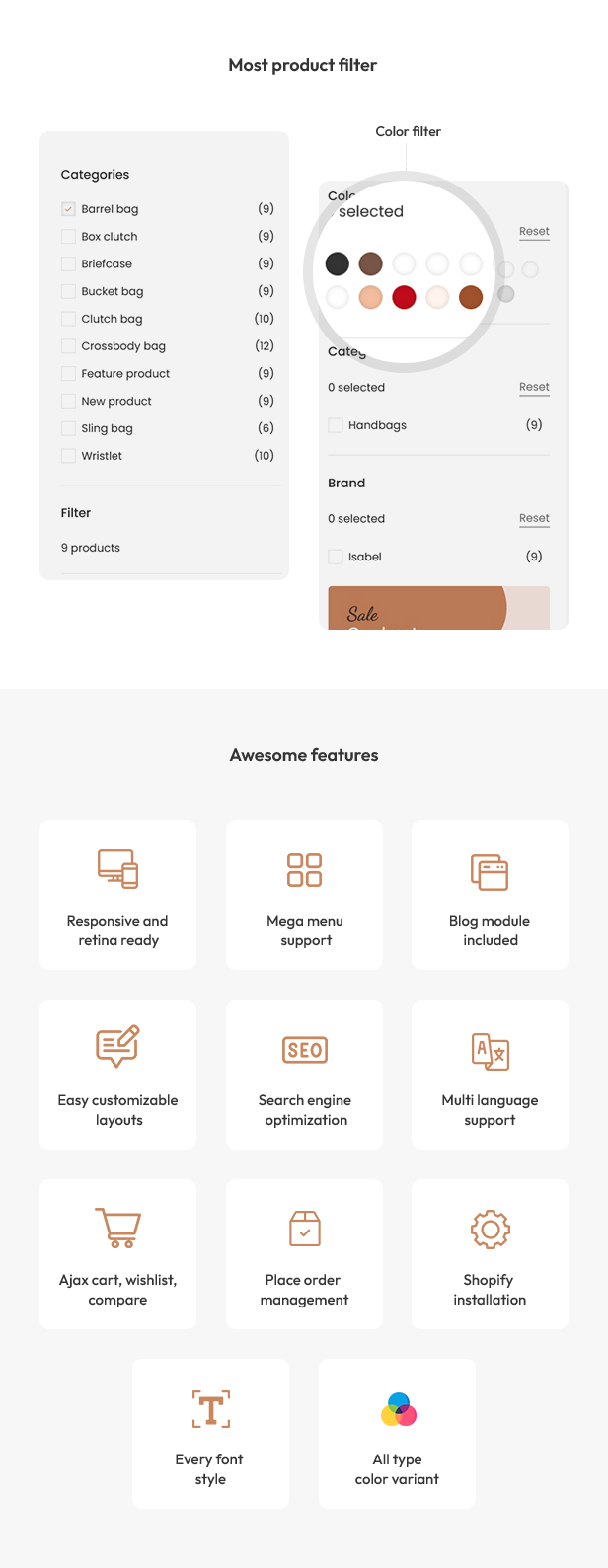 Isabel - Handbag eCommerce Responsive Shopify 2.0 Theme - 3