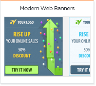 Modern web banners
