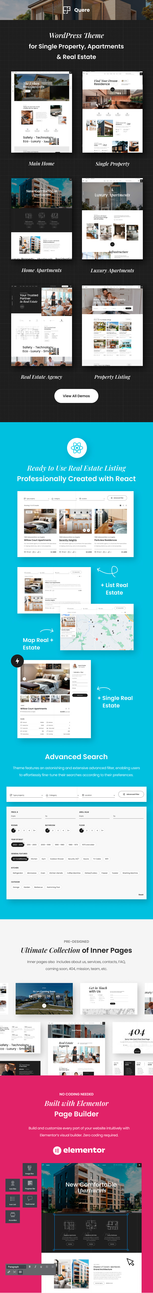 Quere - Real Estate & Apartments WordPress Theme - 2