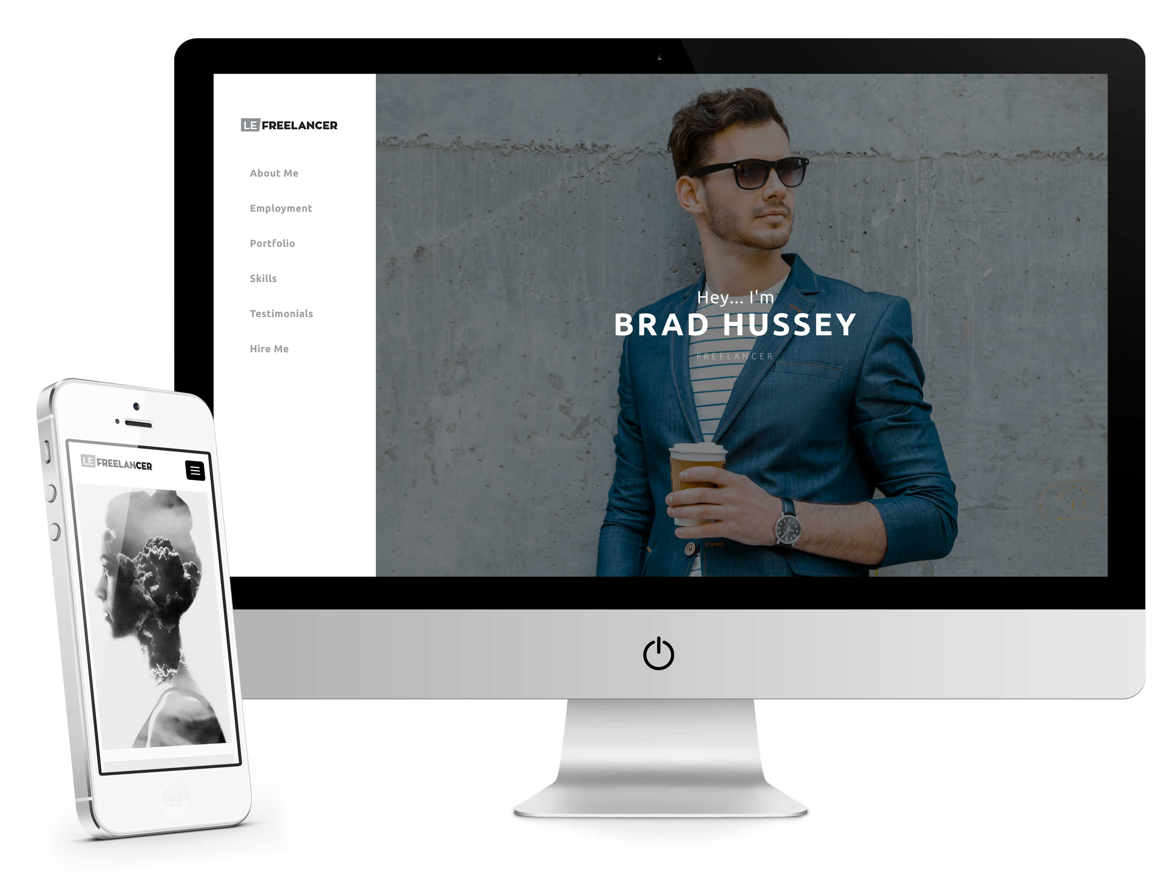 LeFreelancer - Responsive One Page Resume - 1
