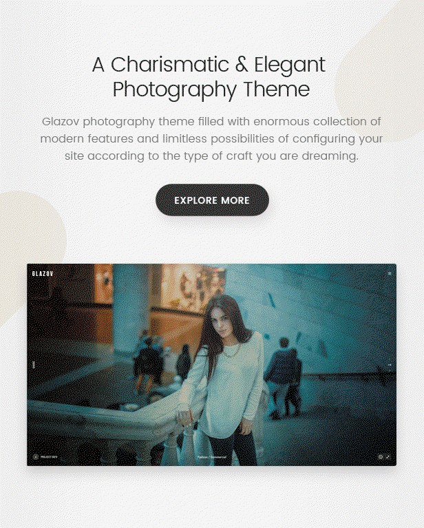 Glazov Theme Features