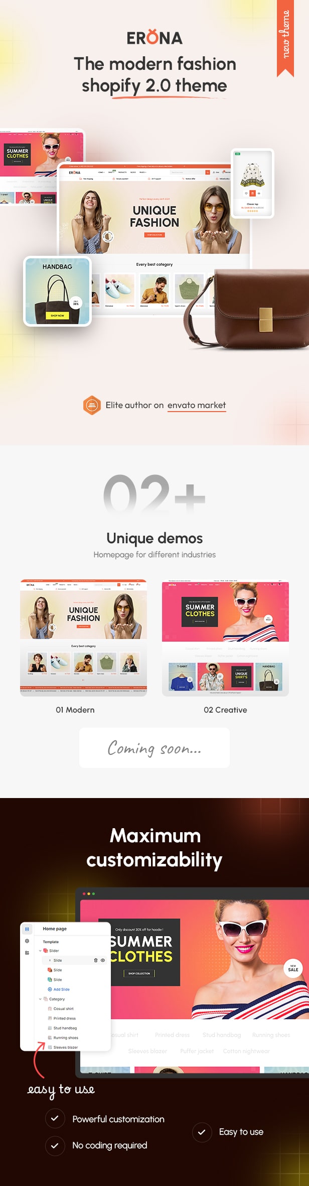 Erona - The Modern Fashion Shopify 2.0 Theme - 1