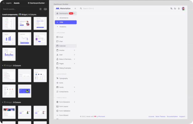 Materialize - Figma Admin Dashboard UI Kit Template