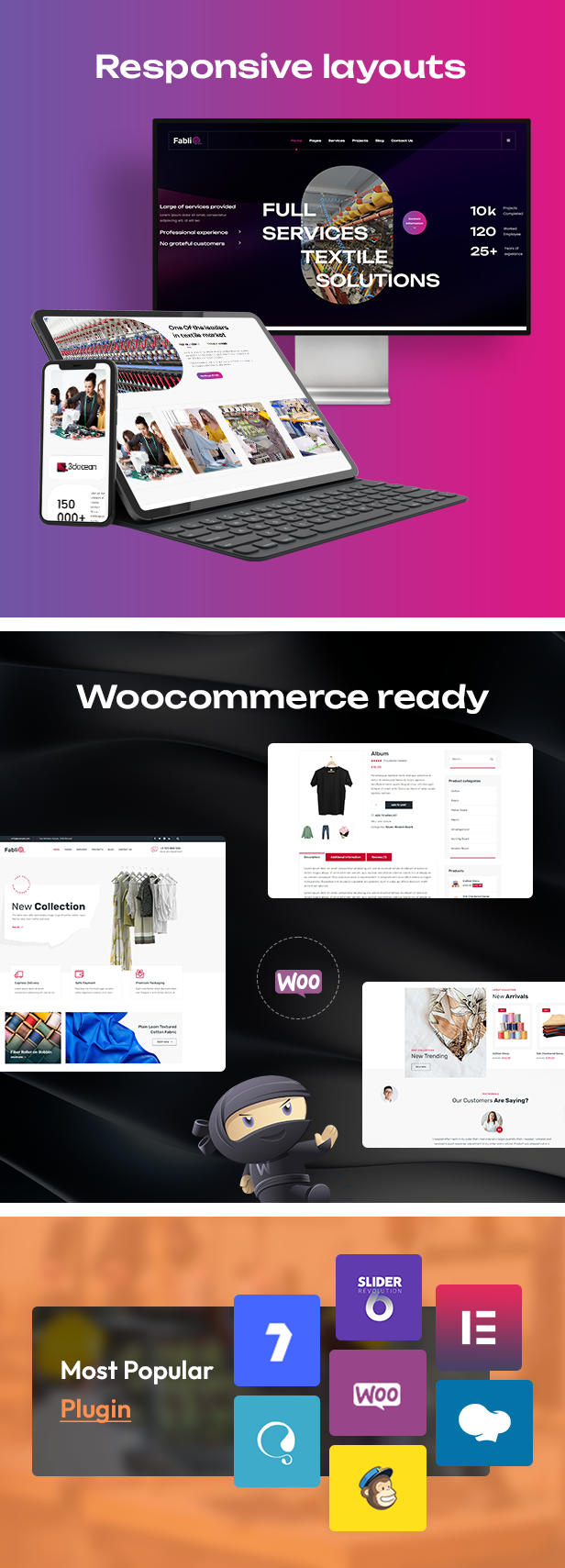 Fablio Textile Industry & Factory WordPress Theme