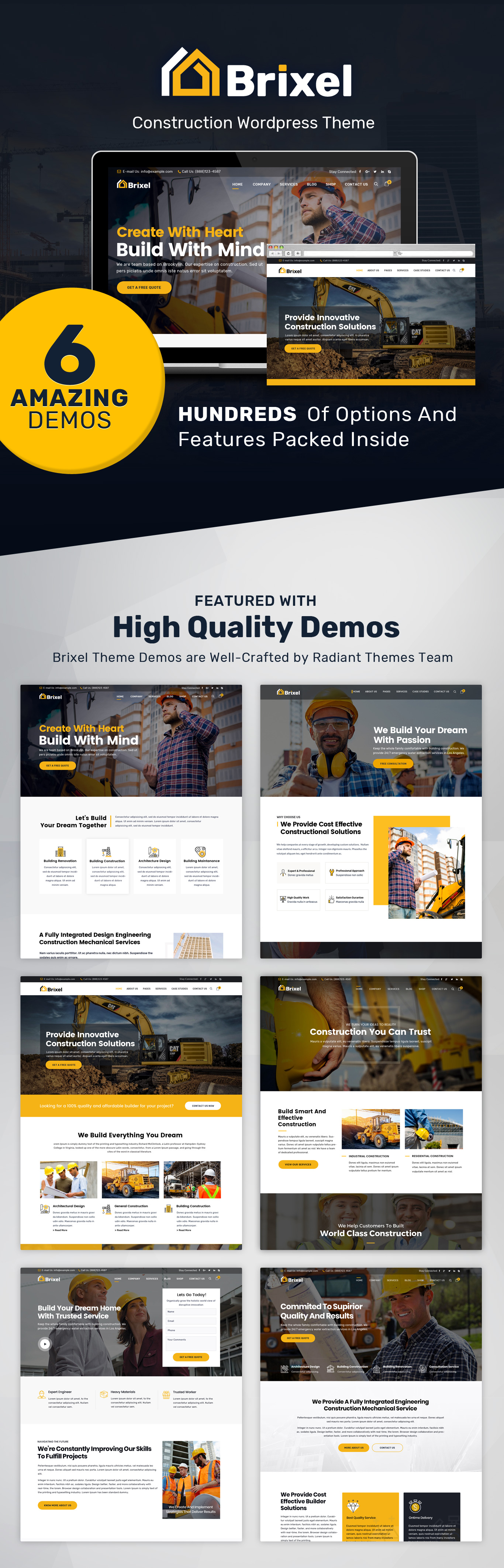 Brixel Building Construction WordPress Theme