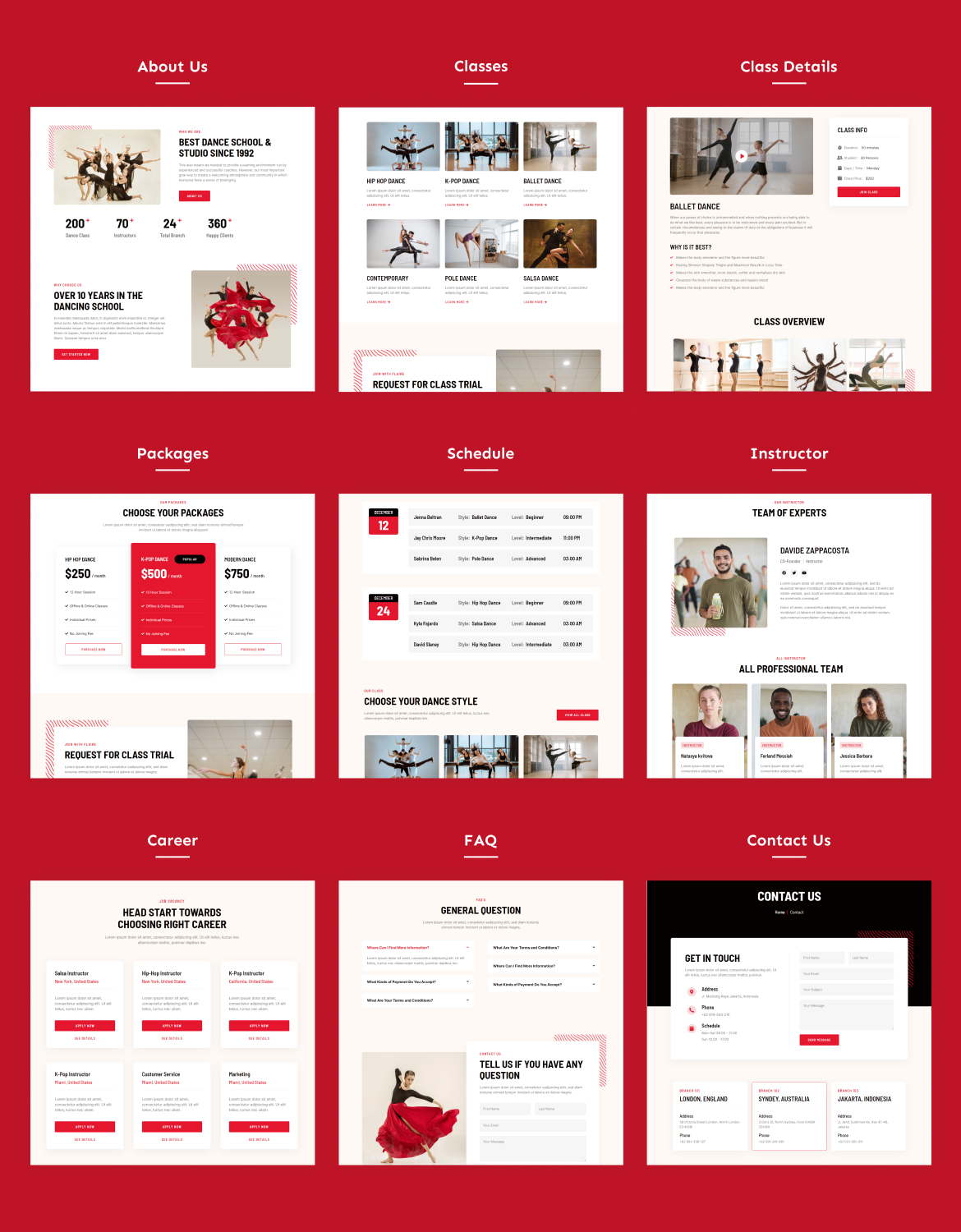 Flaire | Dance School & Studio Elementor Template Kit - 2