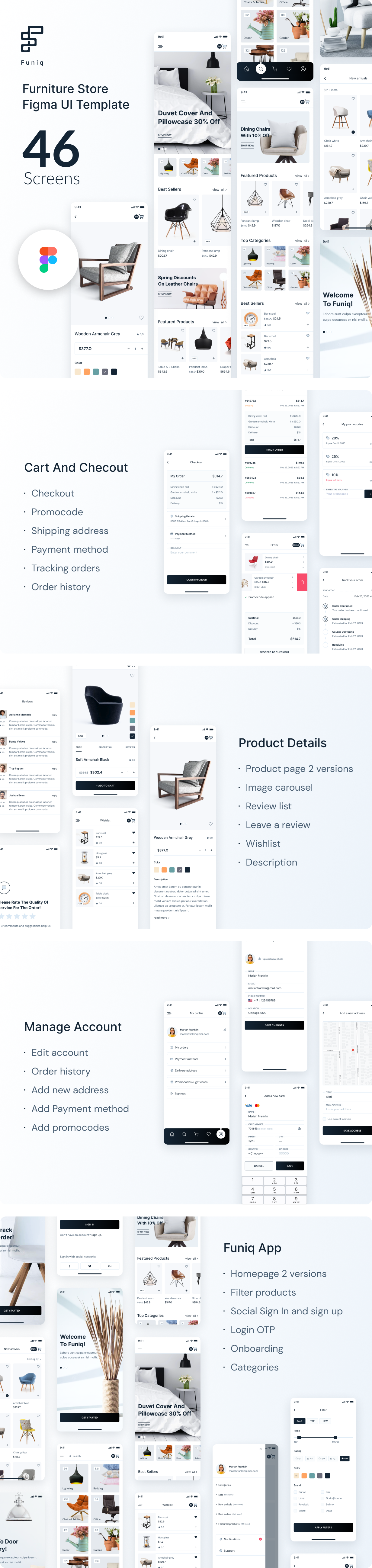 Funiq -  Furniture Store Figma UI Template - 1