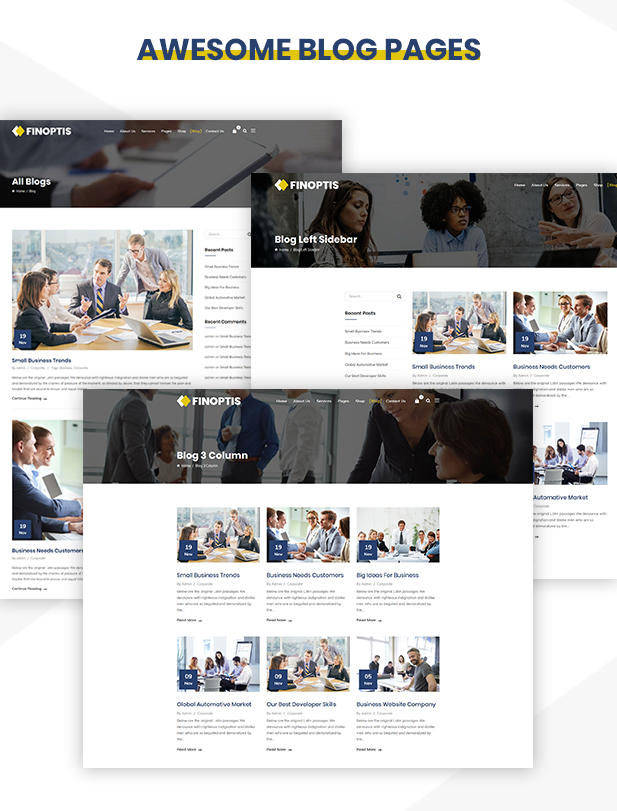 Finoptis - Multipurpose Business WordPress Theme 