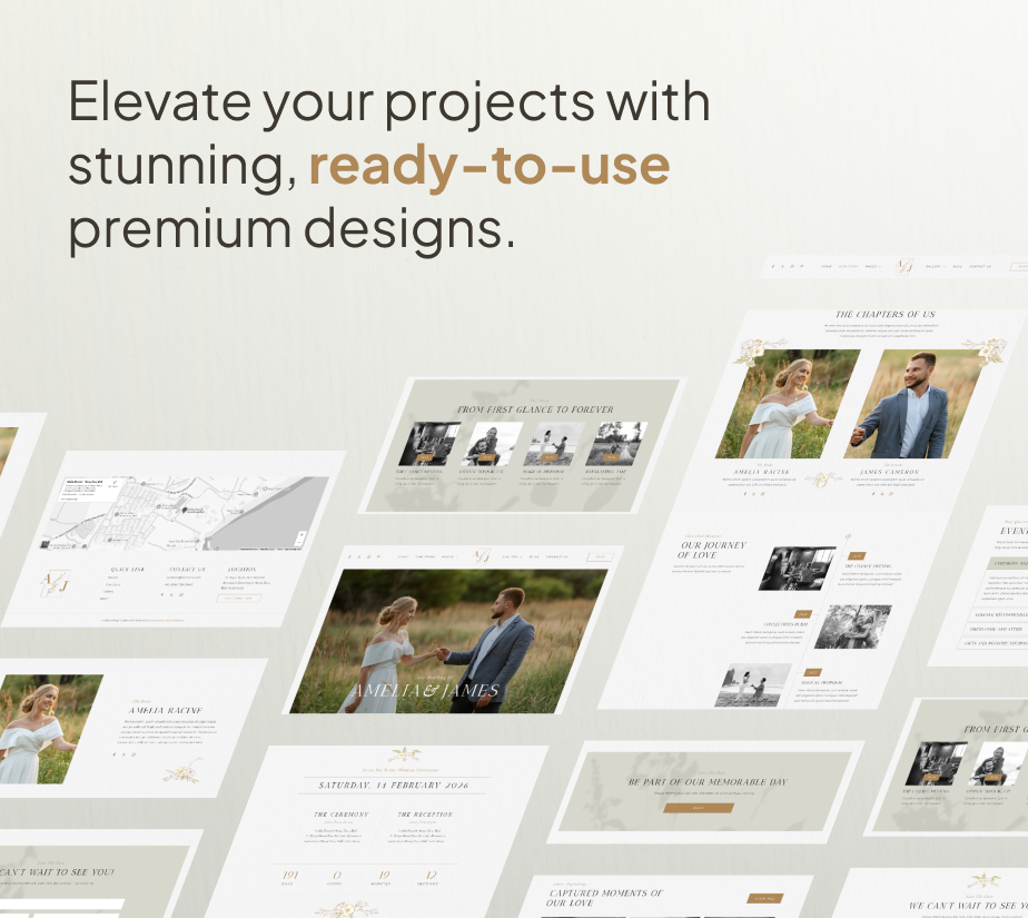 Amelia & James – Wedding Invitation FSE WordPress Theme - 5