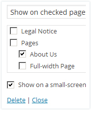 Emerix theme - Widget display