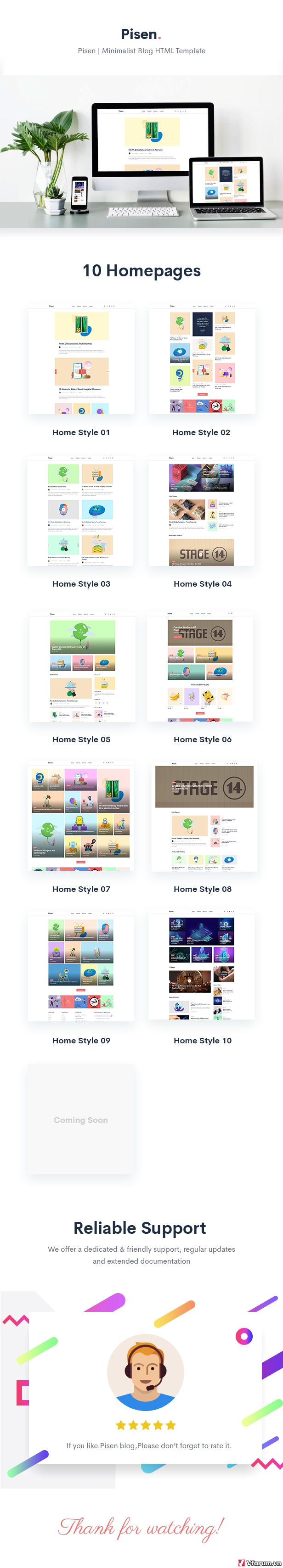 Pisend | Minimalism Blog HTML5 Template - 1