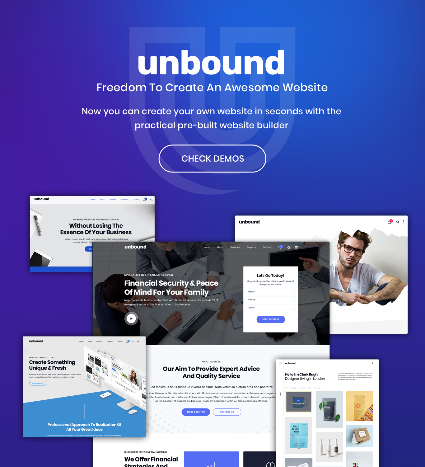 Unbound multipurpose theme demo