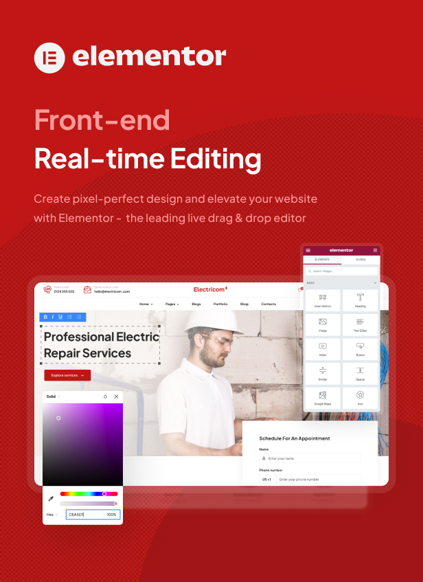 Electricom - Electricity Mobility Services WordPress theme