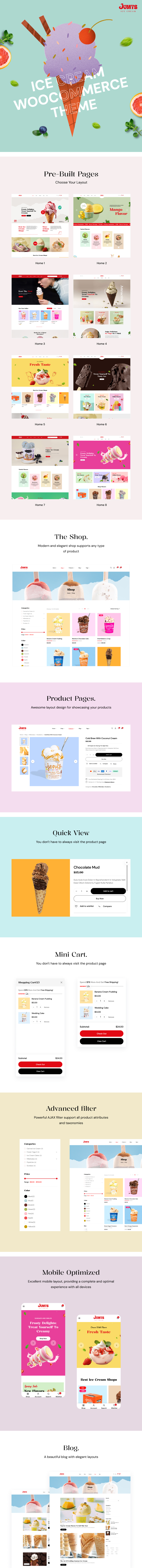 Jumys – Ice Cream WooCommerce WordPress Theme - 1